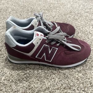New Balance Burgundy Sneakers